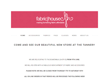 Tablet Screenshot of fabrichouse.co.nz